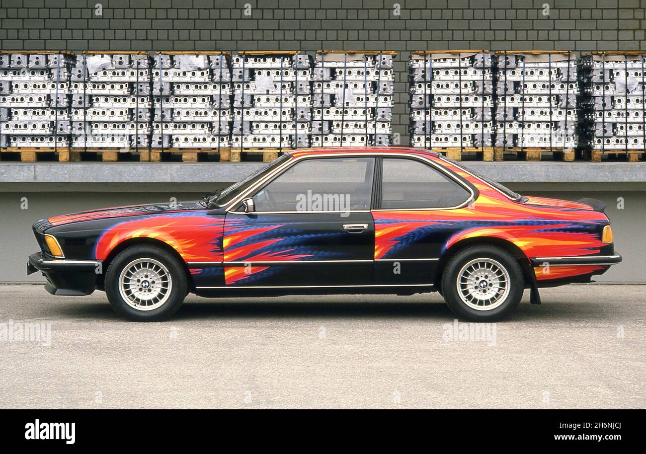 1982 BMW 635i painted by Ernst Fuchs part of the BMW Art