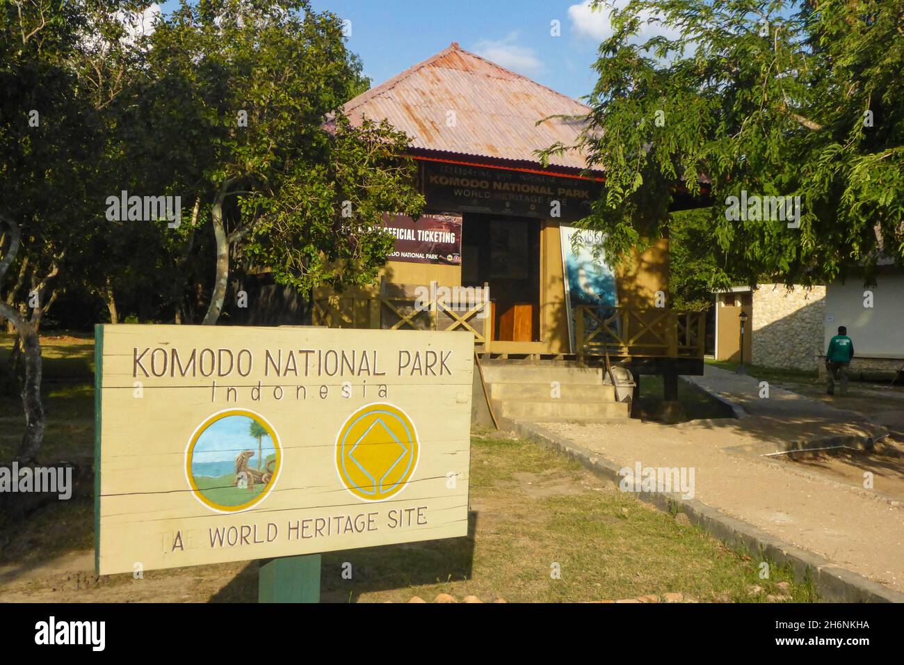 Tourist Information Board Komodo National Park, Rinca Island, Komodo