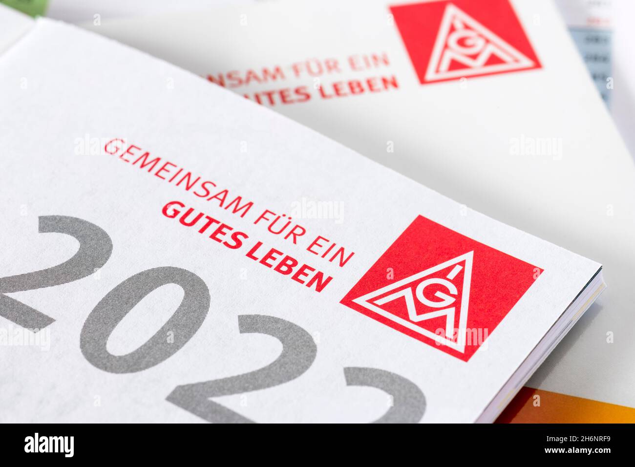 Logo, IG Metall, Calendar, Germany Stock Photo - Alamy