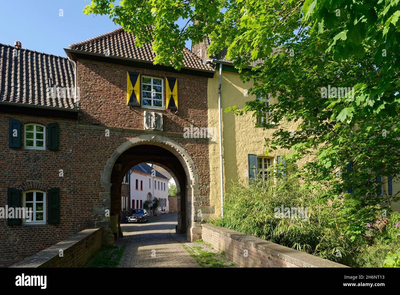 Erfttor, old town gate of Alt Kaster, Bedburg, NRW, Germany Stock Photo ...
