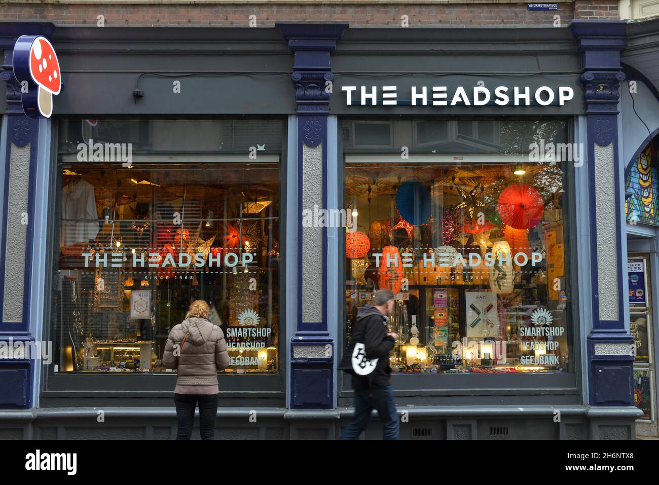 The Headshop, Kloveniersburgwal, Amsterdam, Netherlands Stock Photo