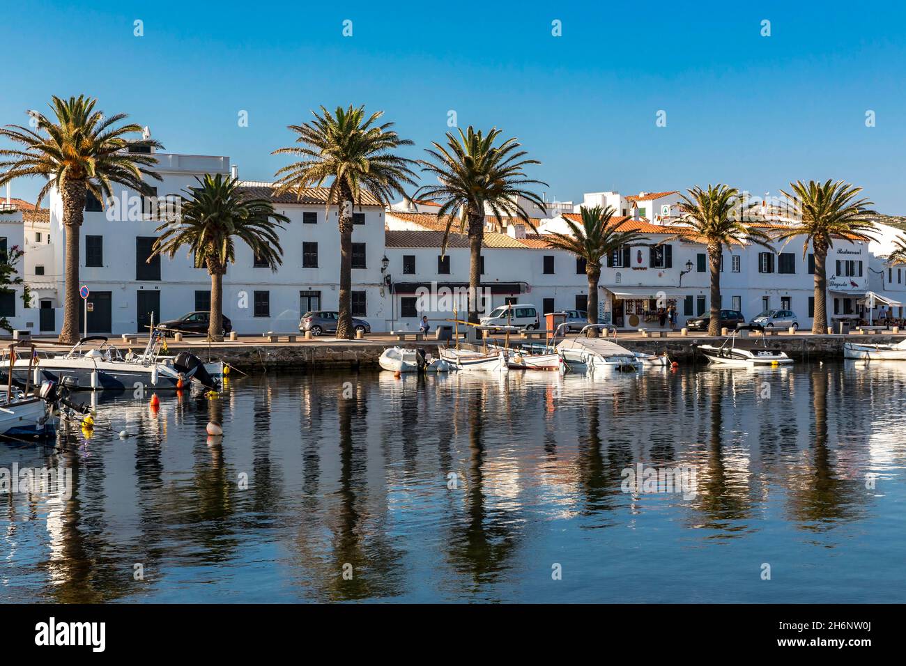 Port de Fornells, Fornells, Menorca, Balearic Islands, Spain Stock ...