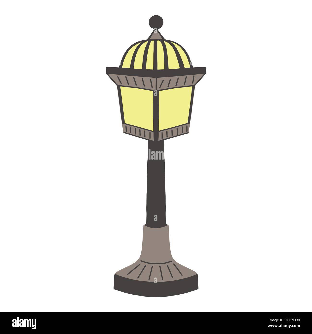 Gardening lamp. hand drawn lantern, doodle vector drawing Stock Vector Image & Art Alamy