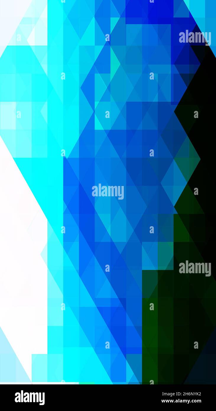 Abstract vivid geometric triangles architectural background vertical layout. Stock Photo