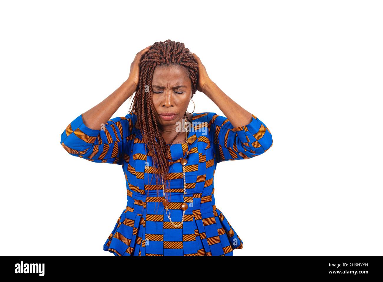 Woman head in hands embarrassed hi-res stock photography and images - Alamy