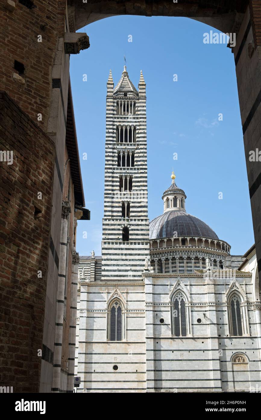 Cattedrale di Siena di Santa Maria Assunta, Toscana, Italia Stock Photo