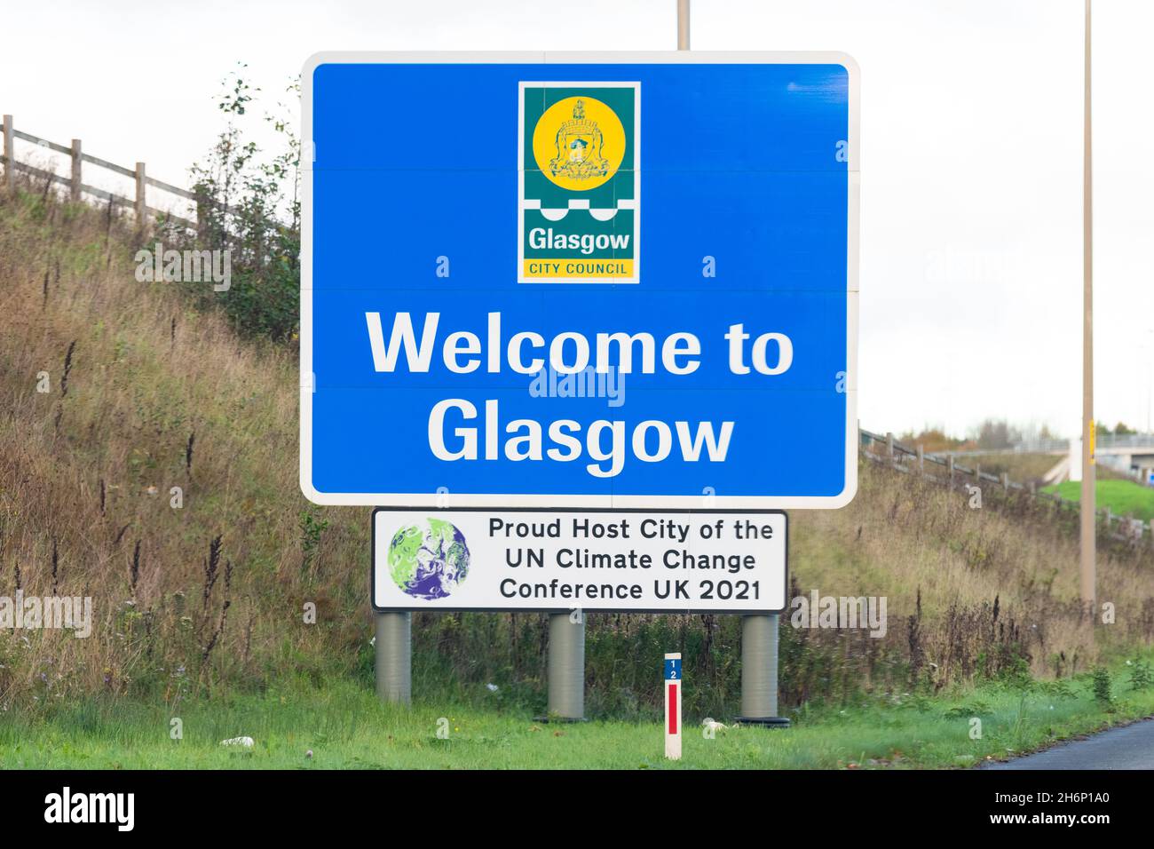 Cop26 to glasgow sign hires stock photography and images Alamy