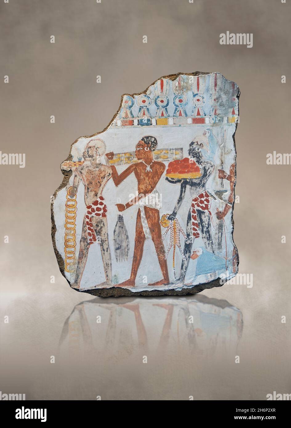 Ancient Egyptian wall art tomb paintings, Tomb of Sobekhotep Thebes, Circa 1350BC, 18th Dynasty