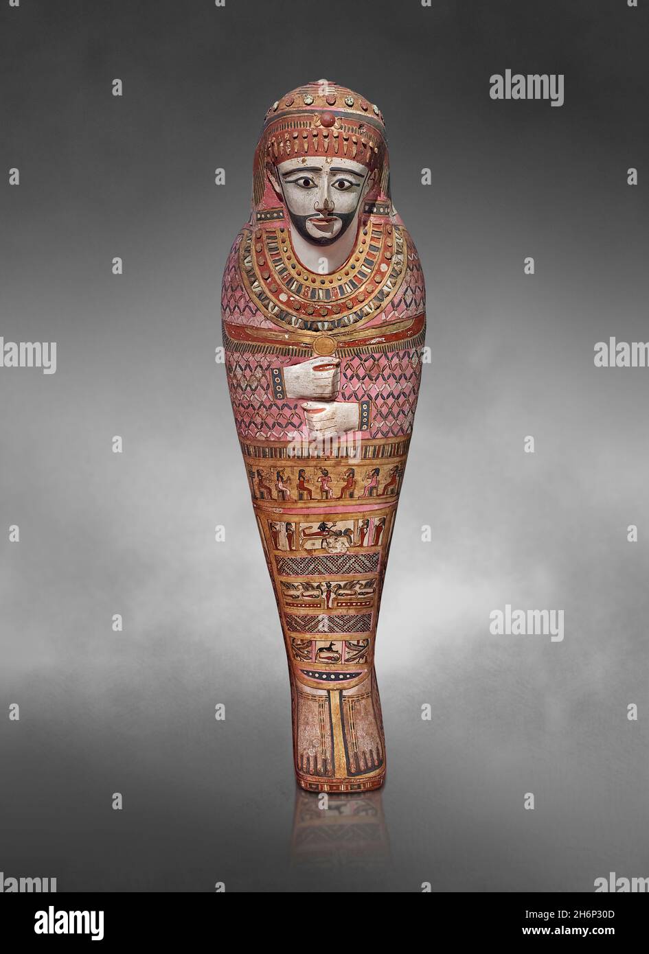 Ancient Egyptian mummy case, circa 300 BC, Ptolemaic Dynasty, British