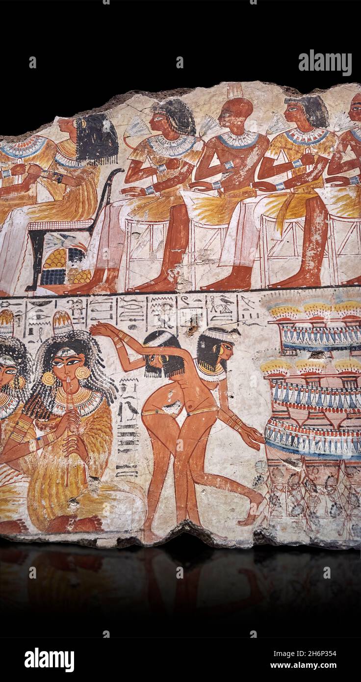 "Tomb-Painting of Nebamun" 100% & 400%