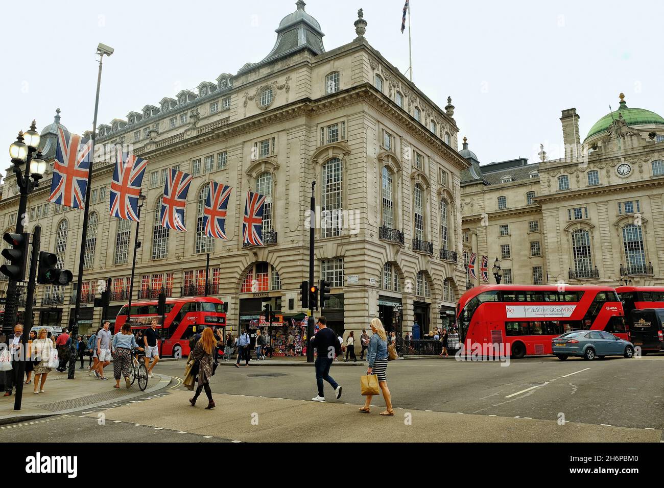 London, United Kingdom - May 21, 2018 : A day in life at Piccadilly Circus in London Stock Photo