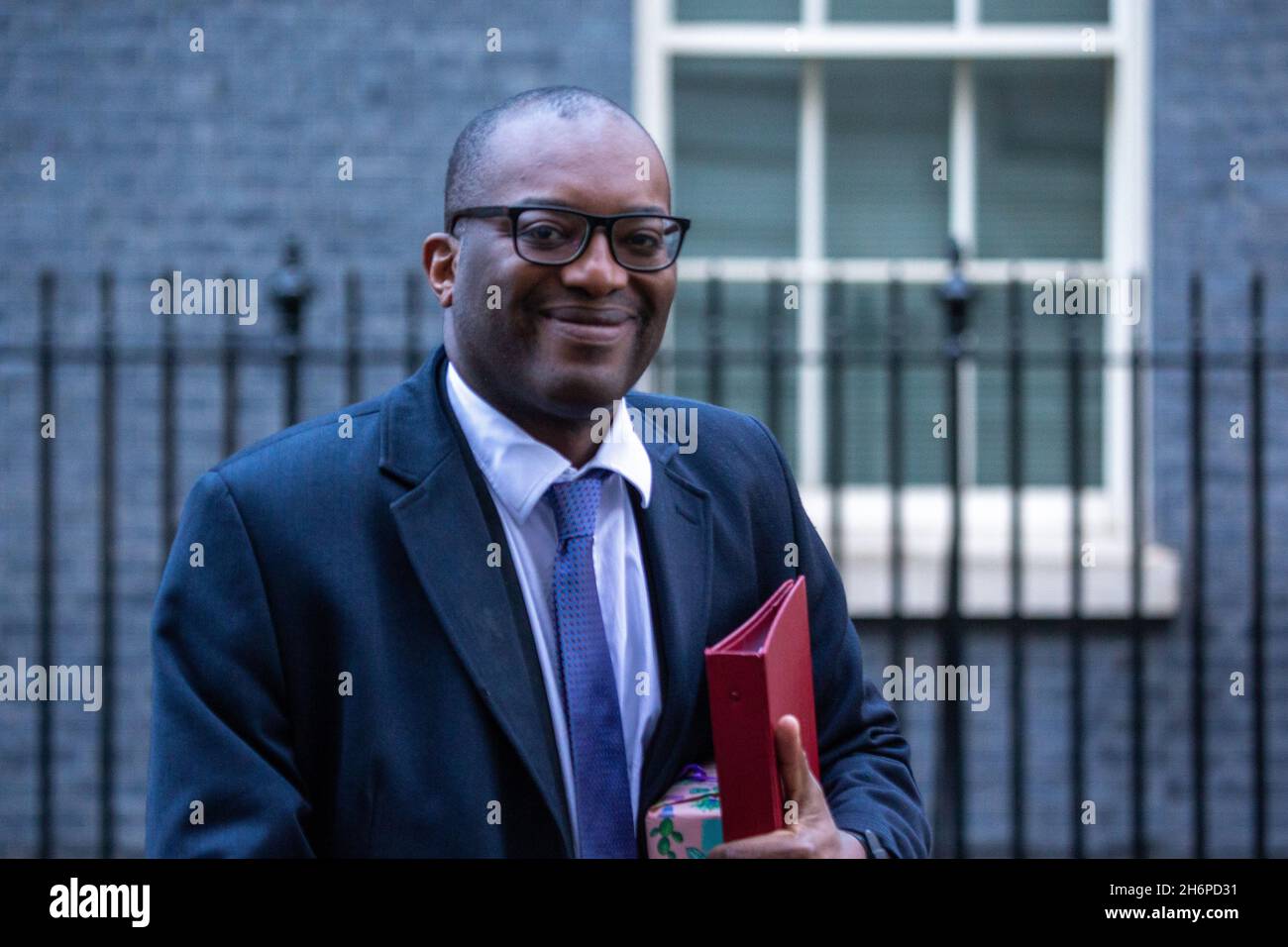 London, England, UK. 17th Nov, 2021. Secretary of State for Business, Energy and Industrial Strategy KWASI KWARTENG is seen leaving 10 Downing Street. (Credit Image: © Tayfun Salci/ZUMA Press Wire) Stock Photo