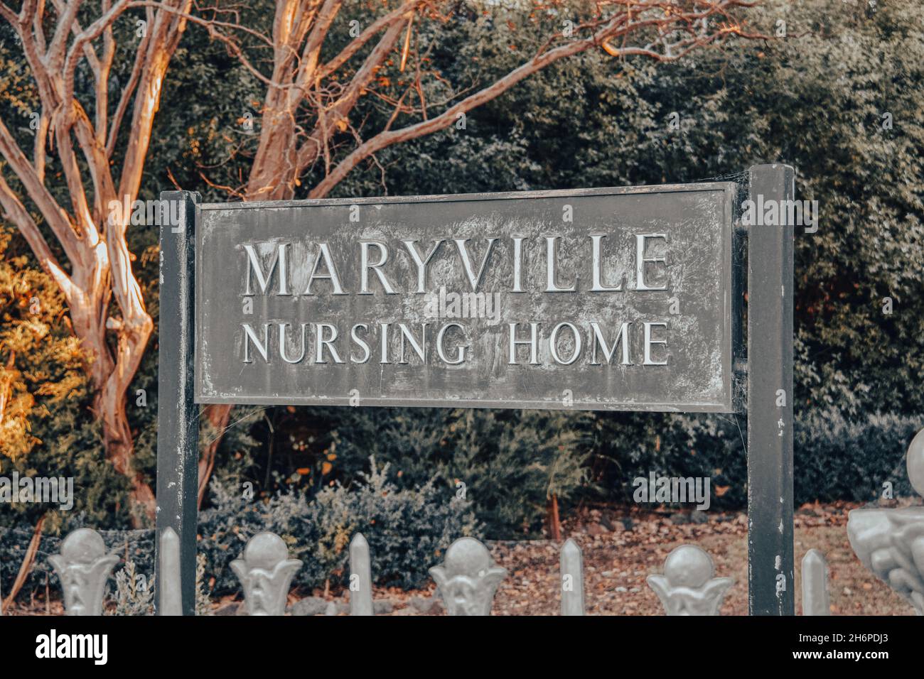 MELBOURNE, AUSTRALIA Sep 23, 2021 A sign saying Maryville Nursing