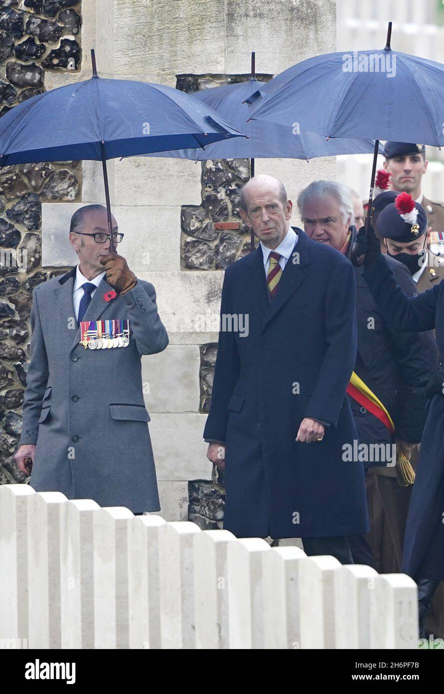 The Duke of Kent arrives for the funeral service of nine British ...