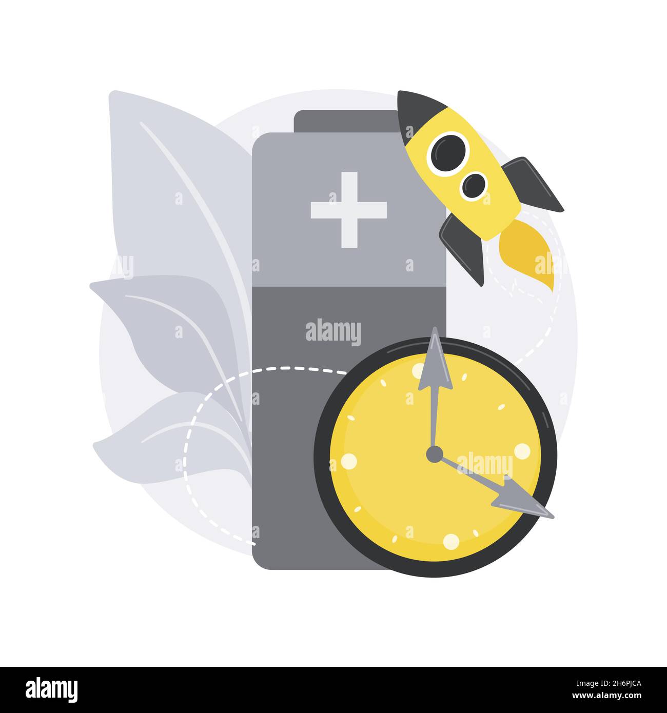 Fast charging technology abstract concept vector illustration Stock ...