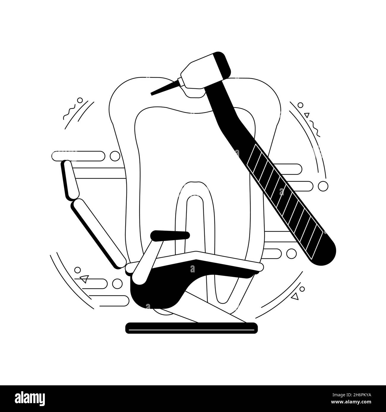 Dental treatment abstract concept vector illustration Stock Vector ...