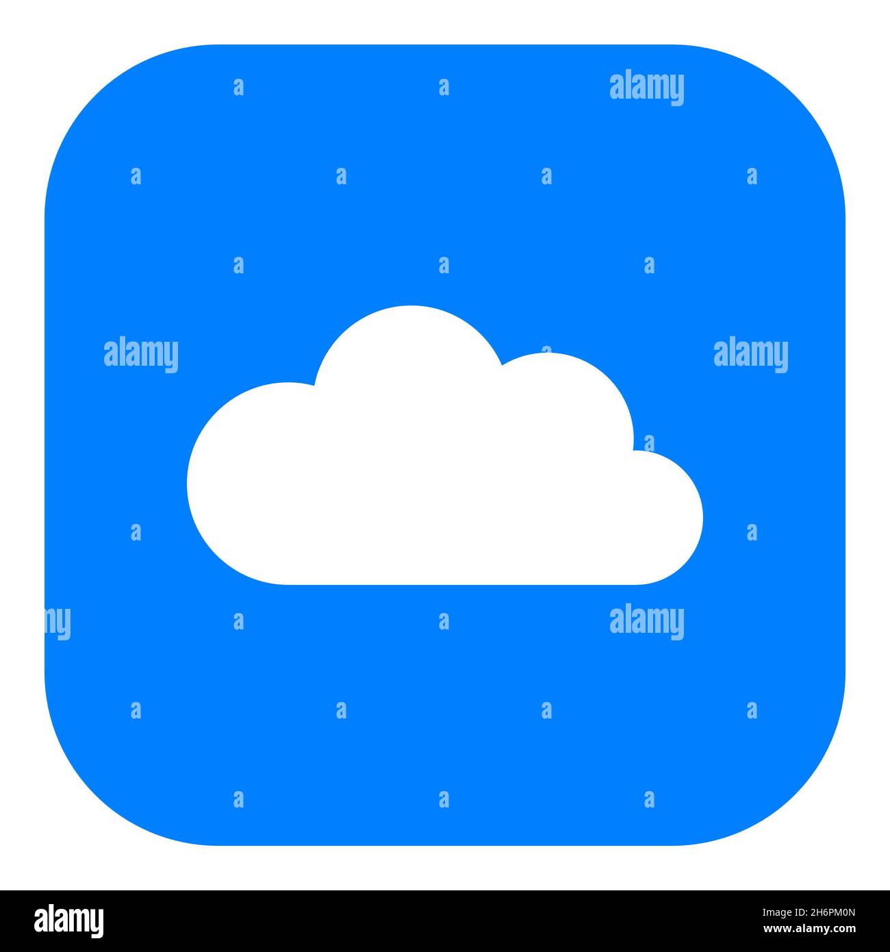Cloud and app icon Stock Photo - Alamy
