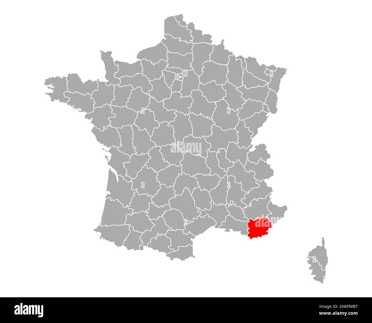 Map of Var in France Stock Photo Alamy