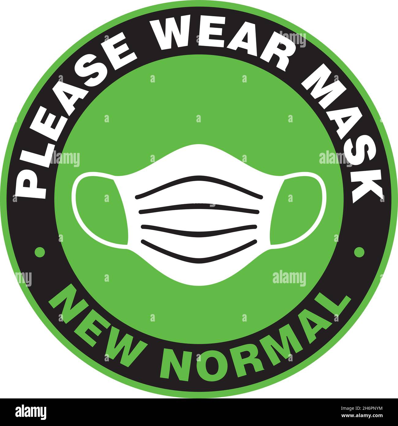Please Wear Medical Mask Signage or Sticker for help reduce the risk of ...