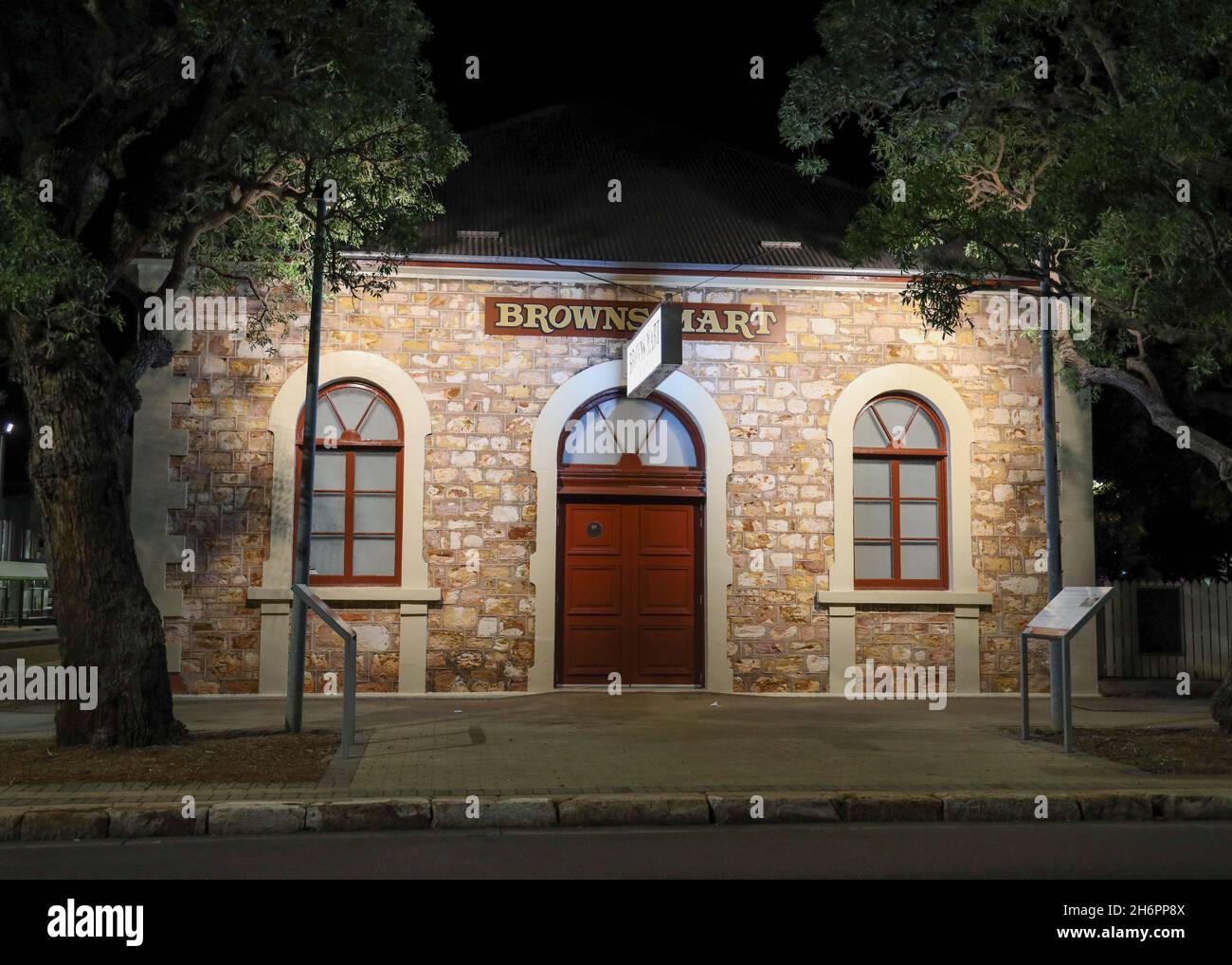 Brown's Mart, now a theatre, is the oldest building in Darwin, Northern Territory, Australia Stock Photo