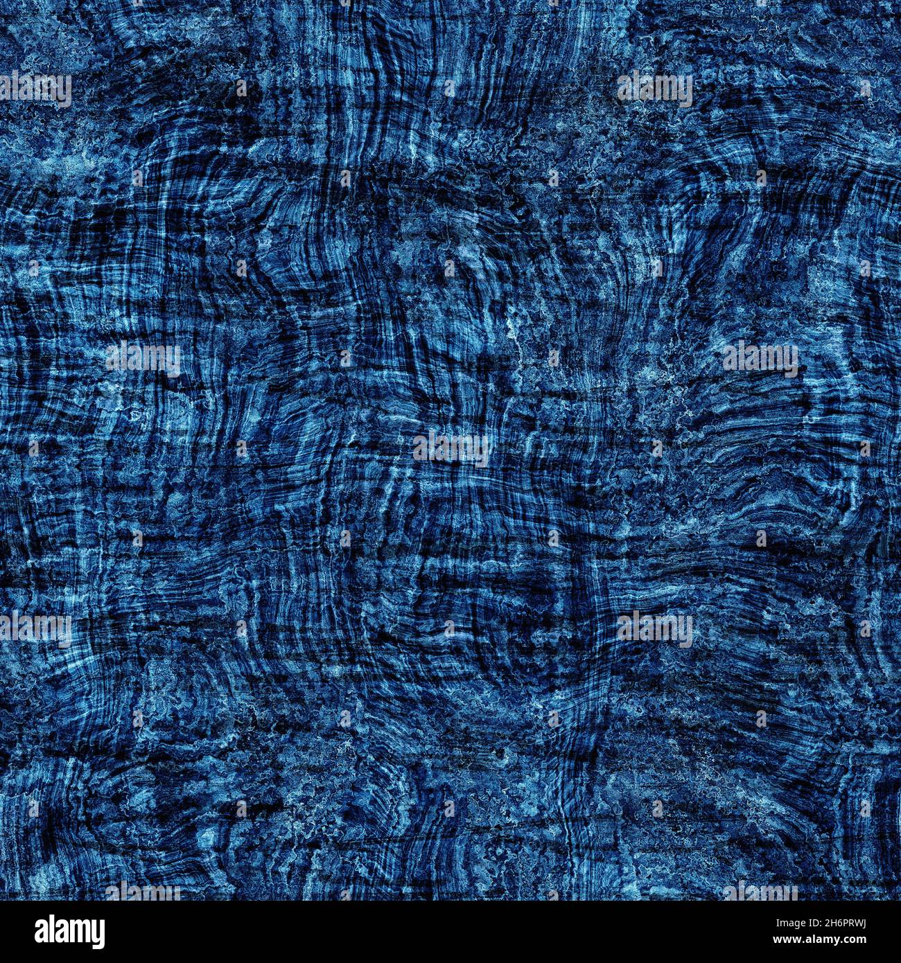 Seamless indigo block print texture on navy blue woven effect ...