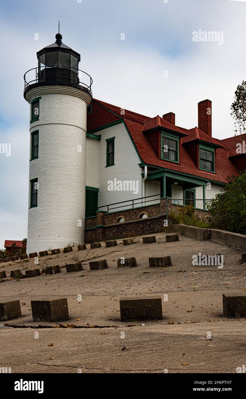 Point Betsie Light is the entrance to the Manitou Passage on the