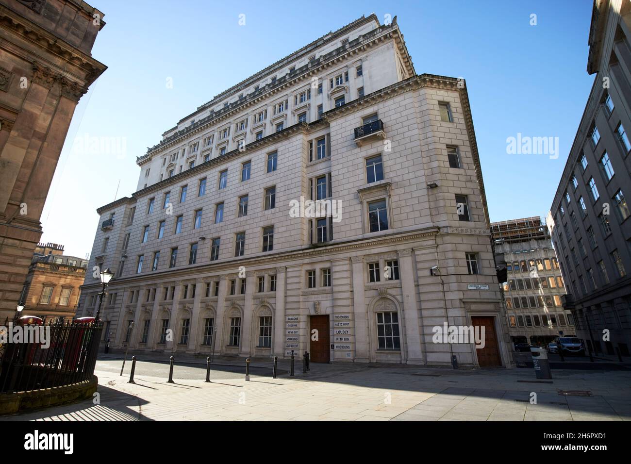 martins bank building viewed from exchange flags liverpool merseyside uk Stock Photo