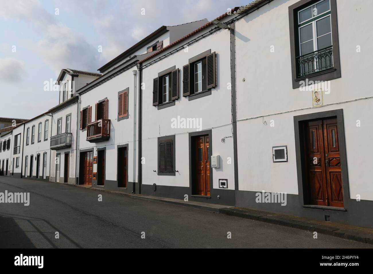 Ancient houses in the island of Graciosa, Azores Stock Photo Alamy