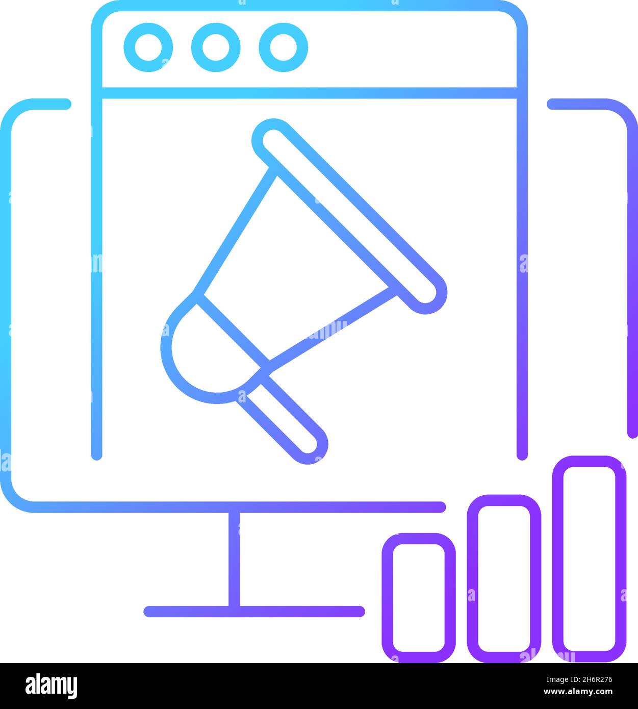 Digital marketing gradient linear vector icon Stock Vector Image & Art ...