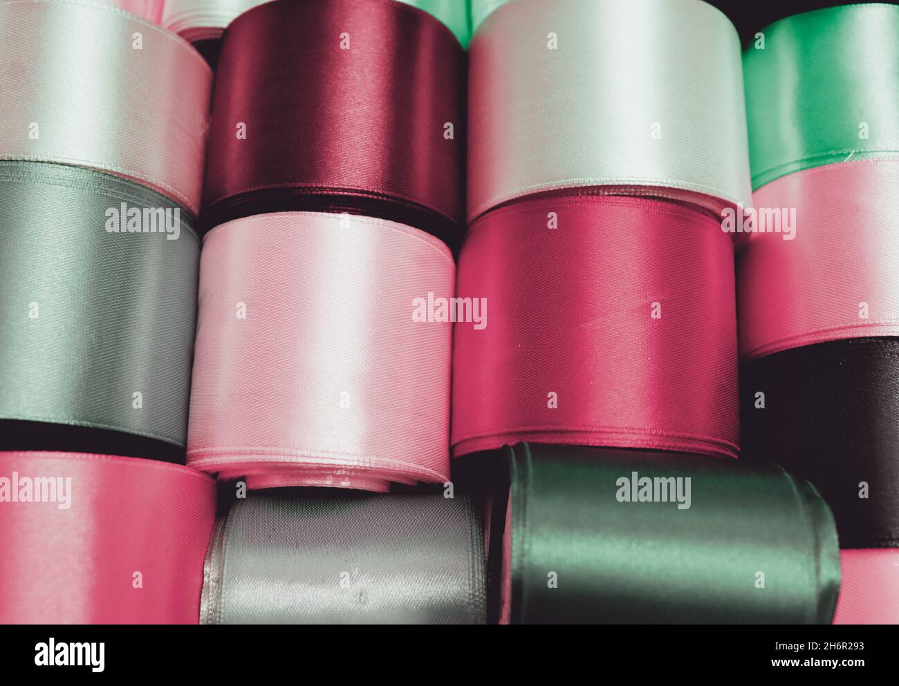 Abstract colorful satin ribbons background for banner concept Stock ...