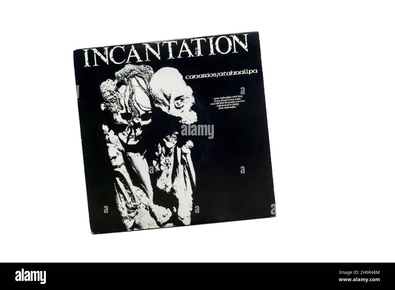 1983 7' single, Canarios by Incantation. Stock Photo