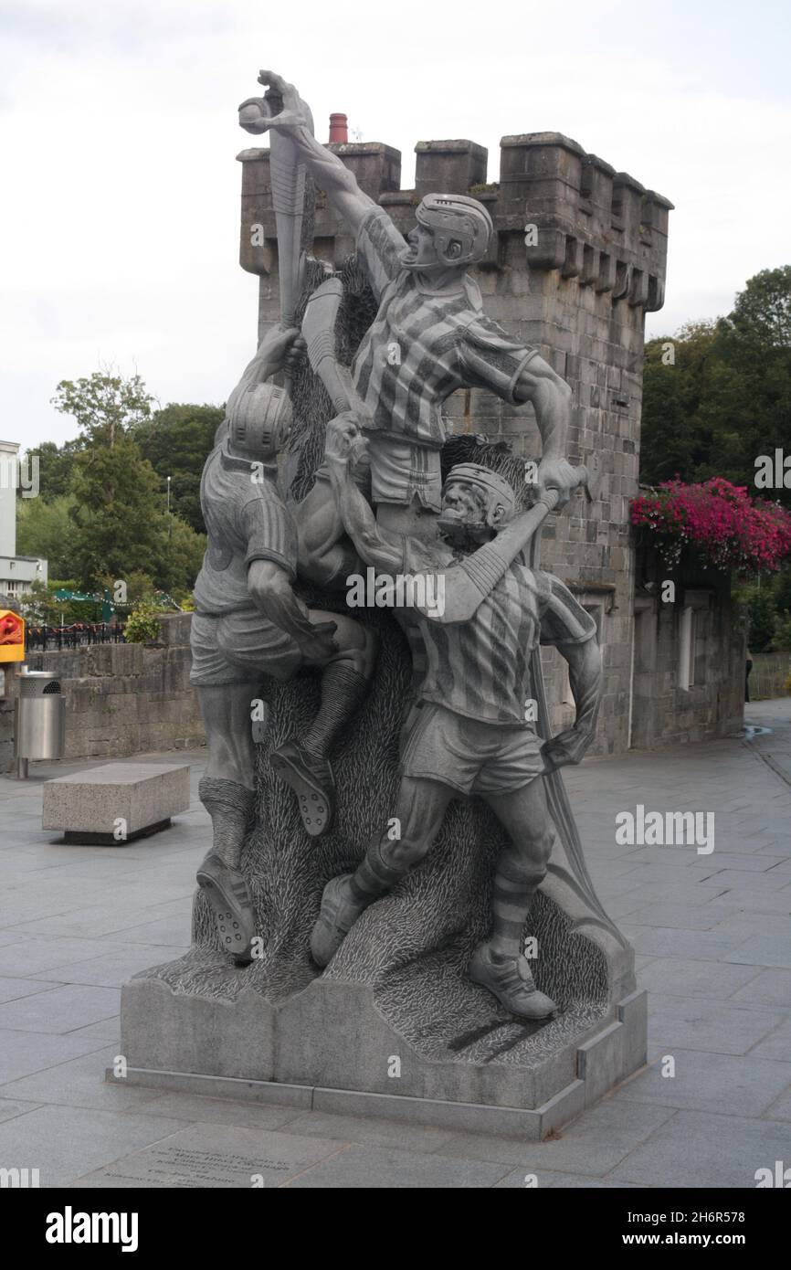 Hurling statue, Kilkenny, Ireland Stock Photo Alamy