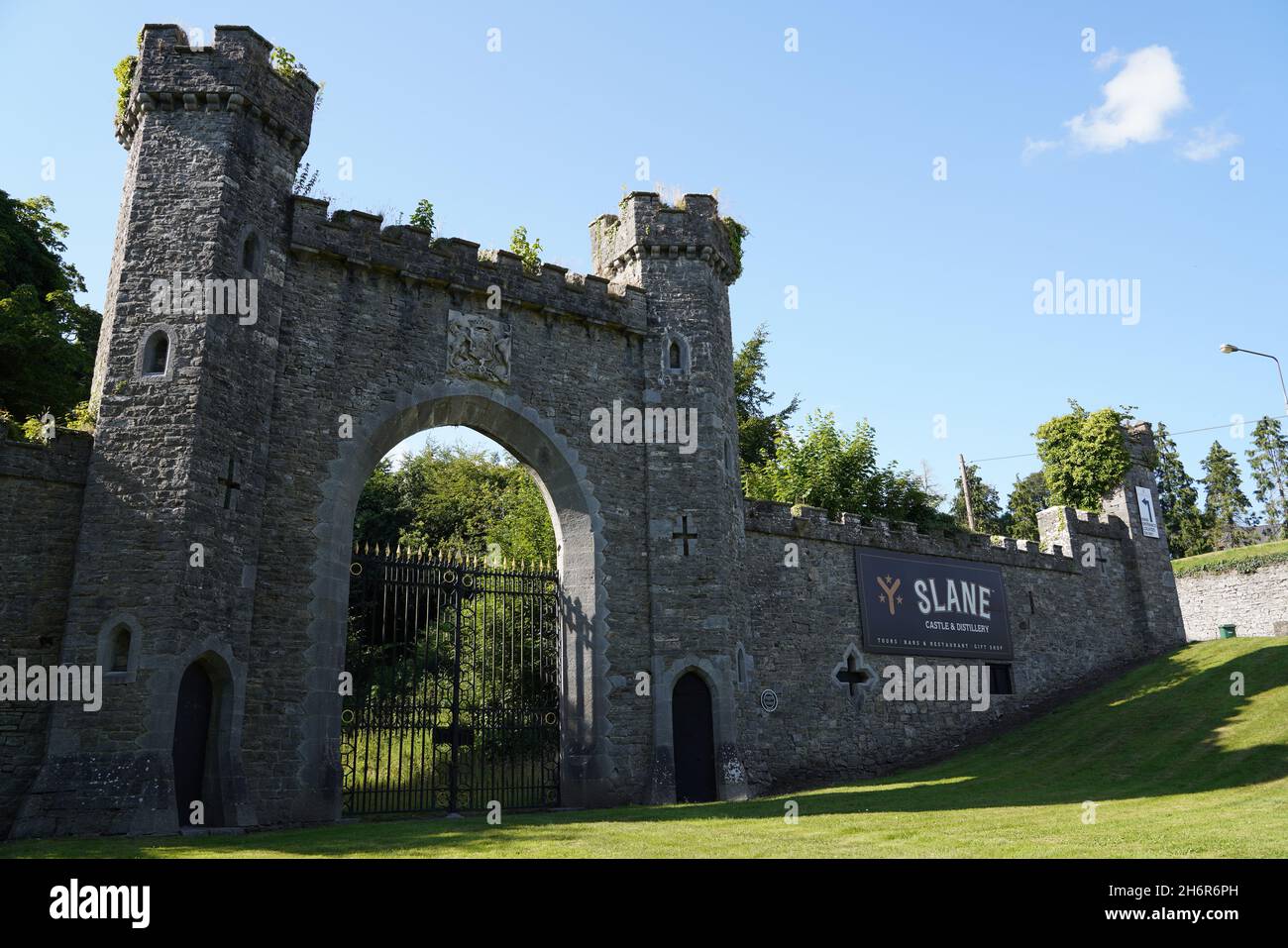 SLANE, IRELAND Jul 17, 2021 The gates of the historic village of
