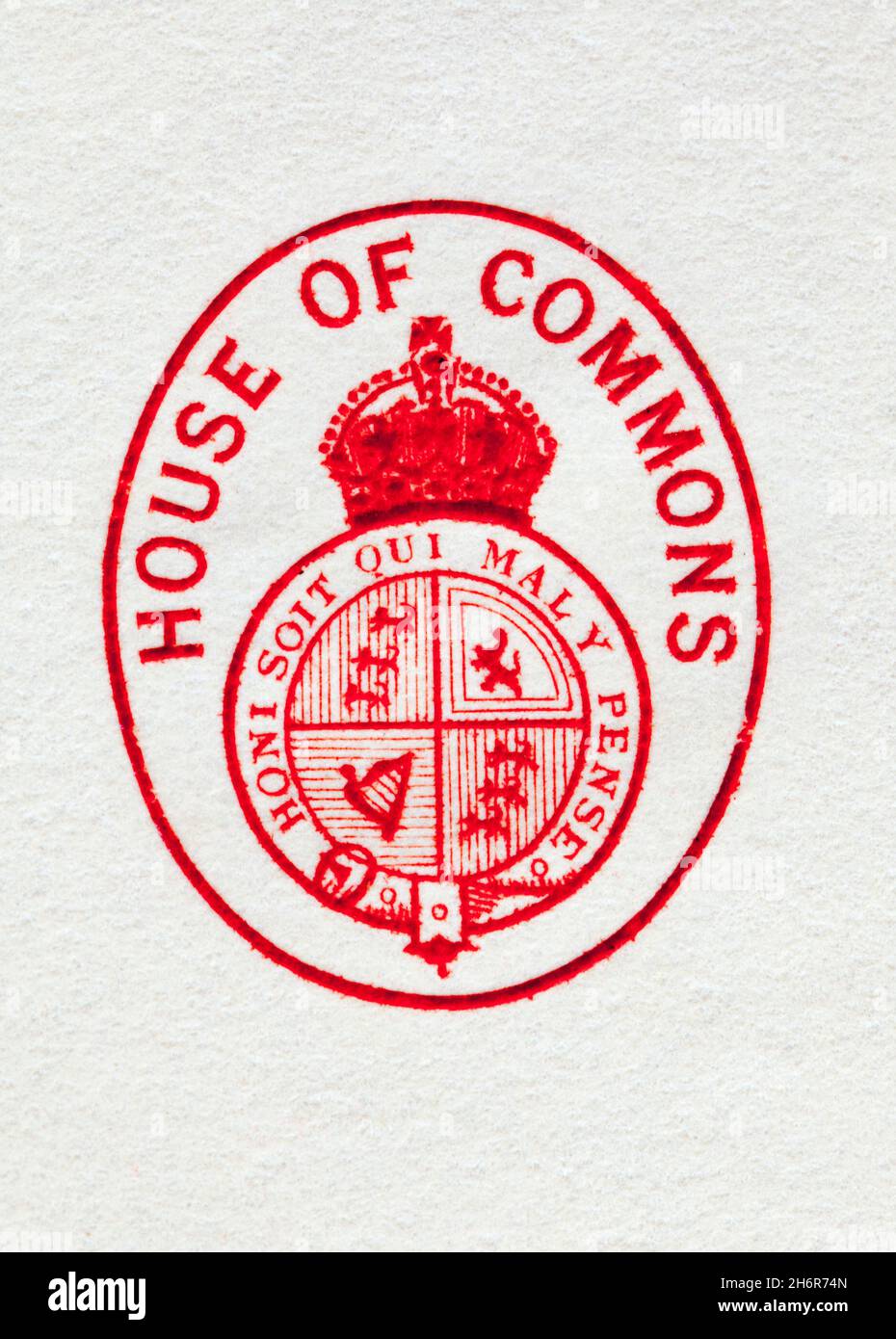 House of Commons Letter Post Mark Stock Photo Alamy
