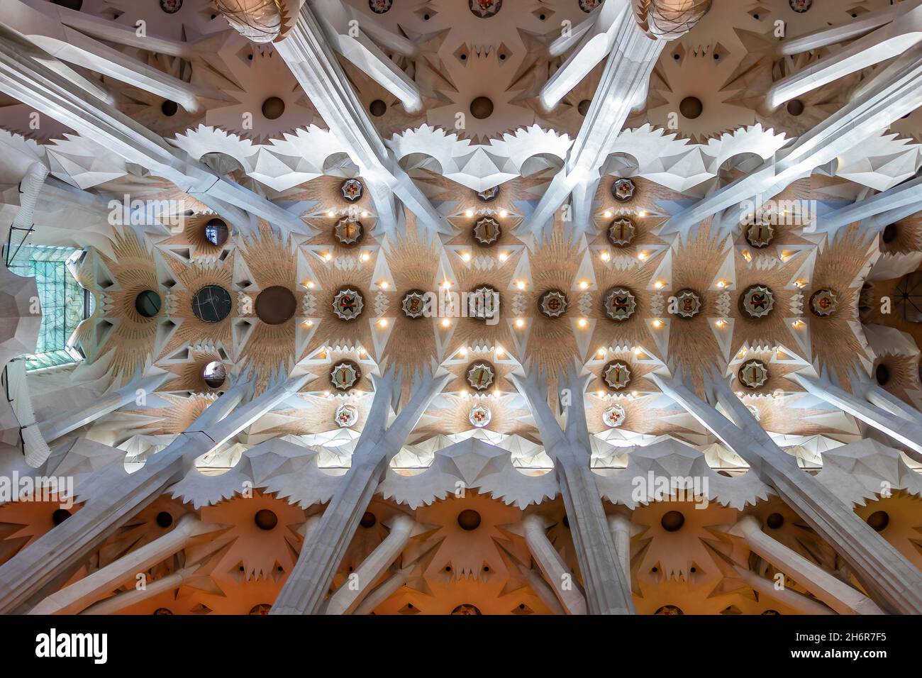 Sagrada Familia Ceiling Hi res Stock Photography And Images Alamy