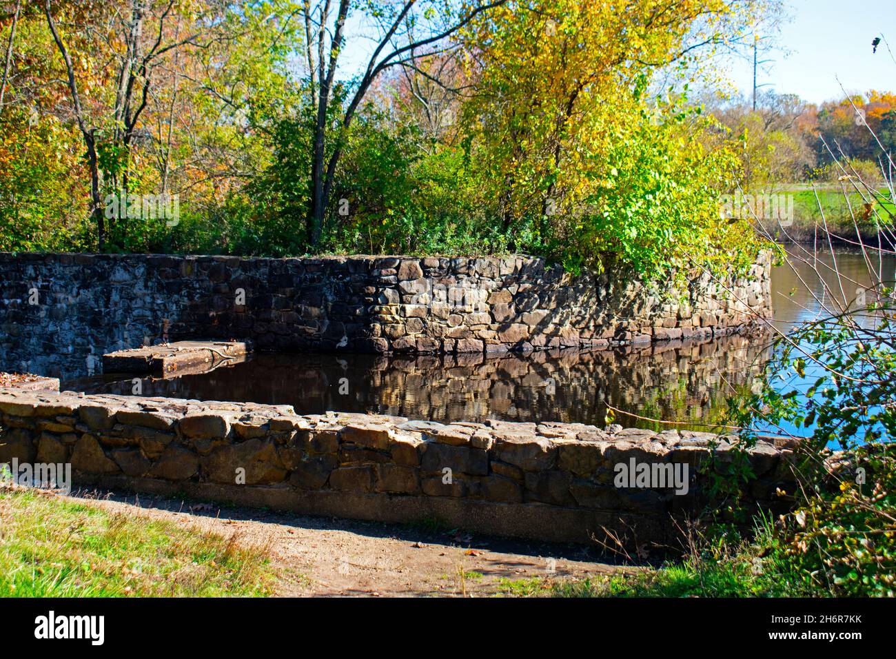 Luscious foliage reflections in the waters of Davidson's Mill Pond Park