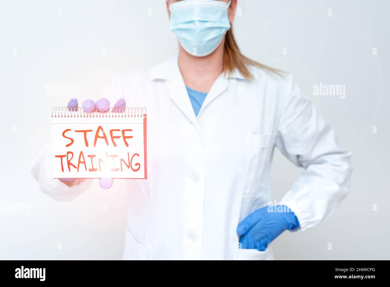 Conceptual display Staff Training. Concept meaning learn specific