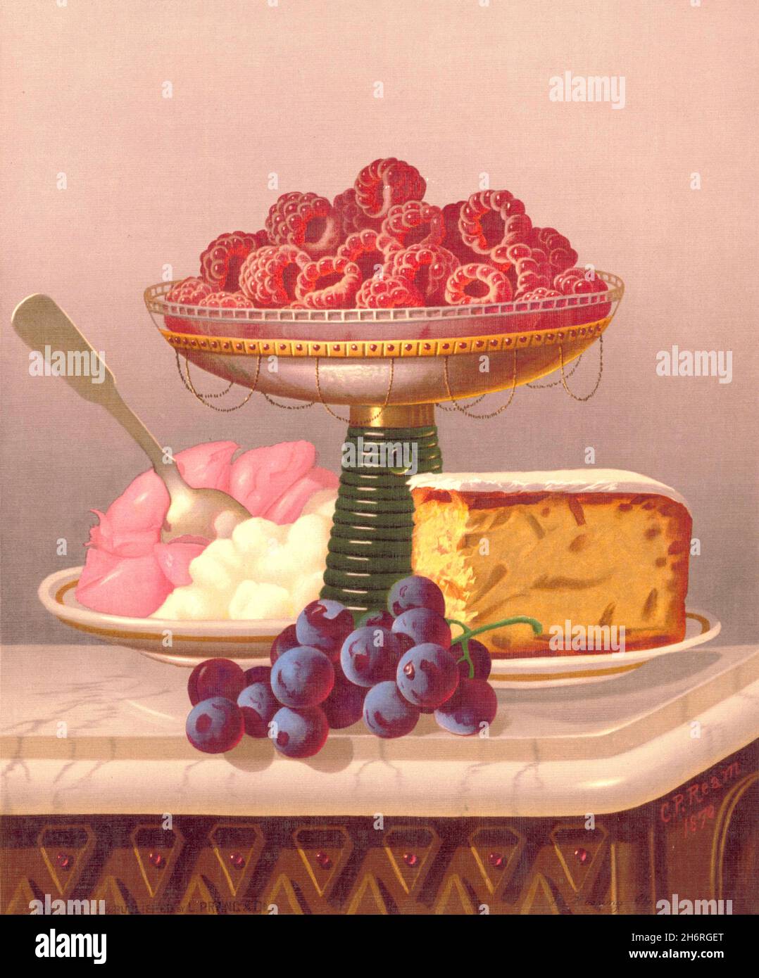 Carducius Ream artwork Dessert No. 4 Victorian footed