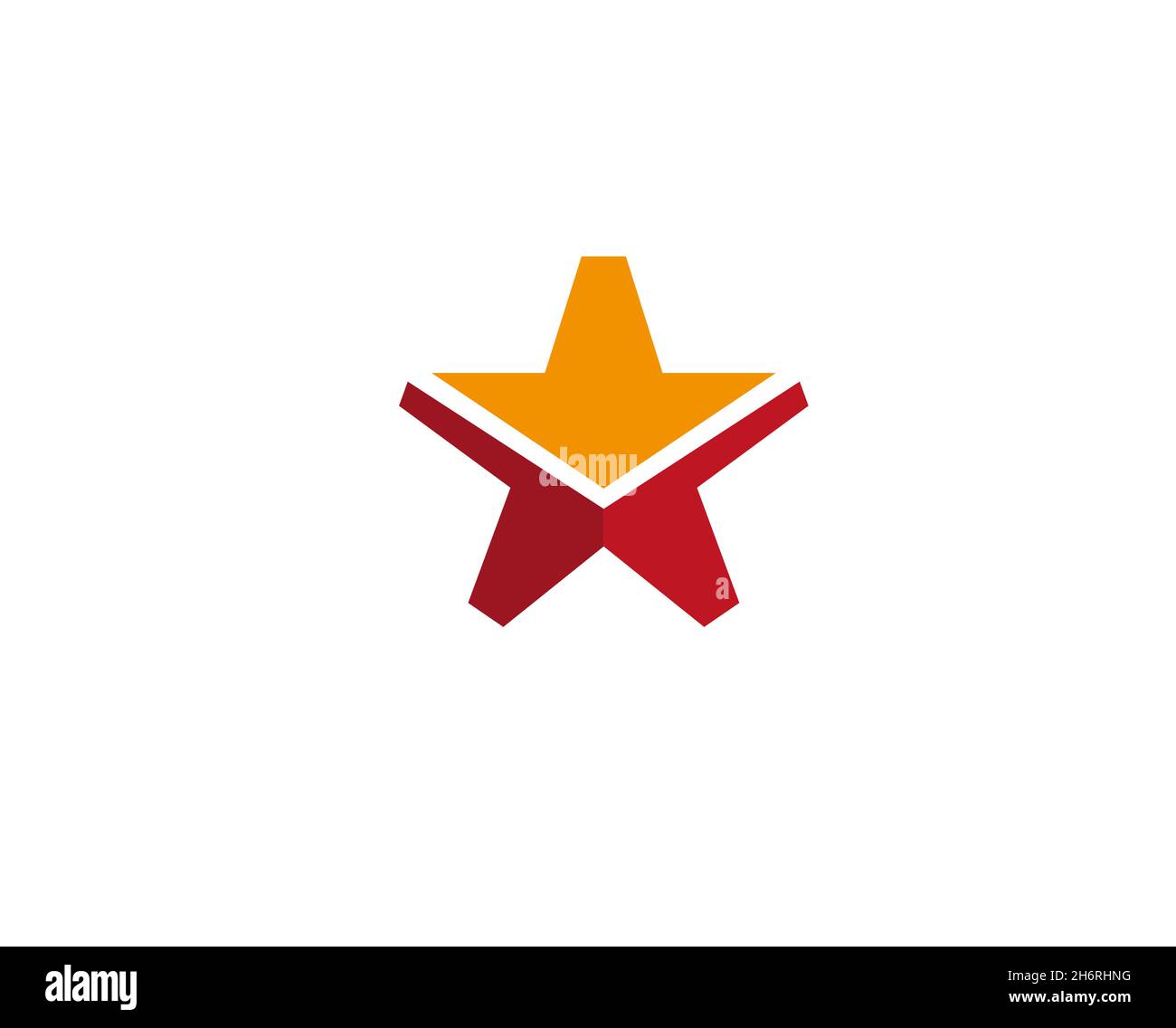 Creative Star Arrow Logo Design Vector Symbol Illustration Stock Vector