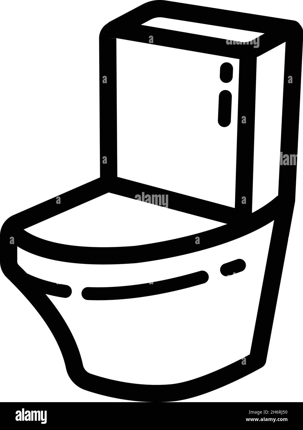 Toilet Bowl Icon Vector