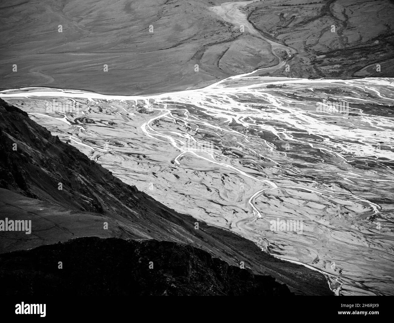 Glacier river in Skaftafell National Park Stock Photo