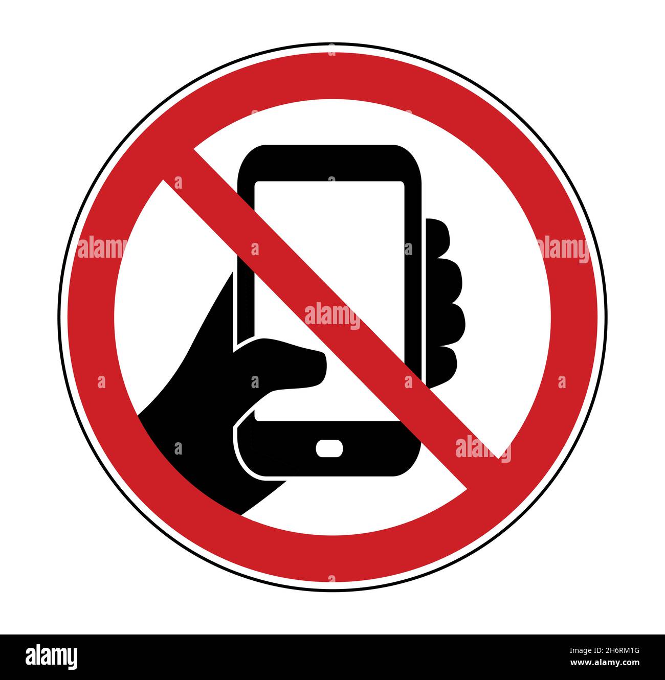 A no photos and no smartphone sign forbidden for no film and photography vector illustration Stock Vector