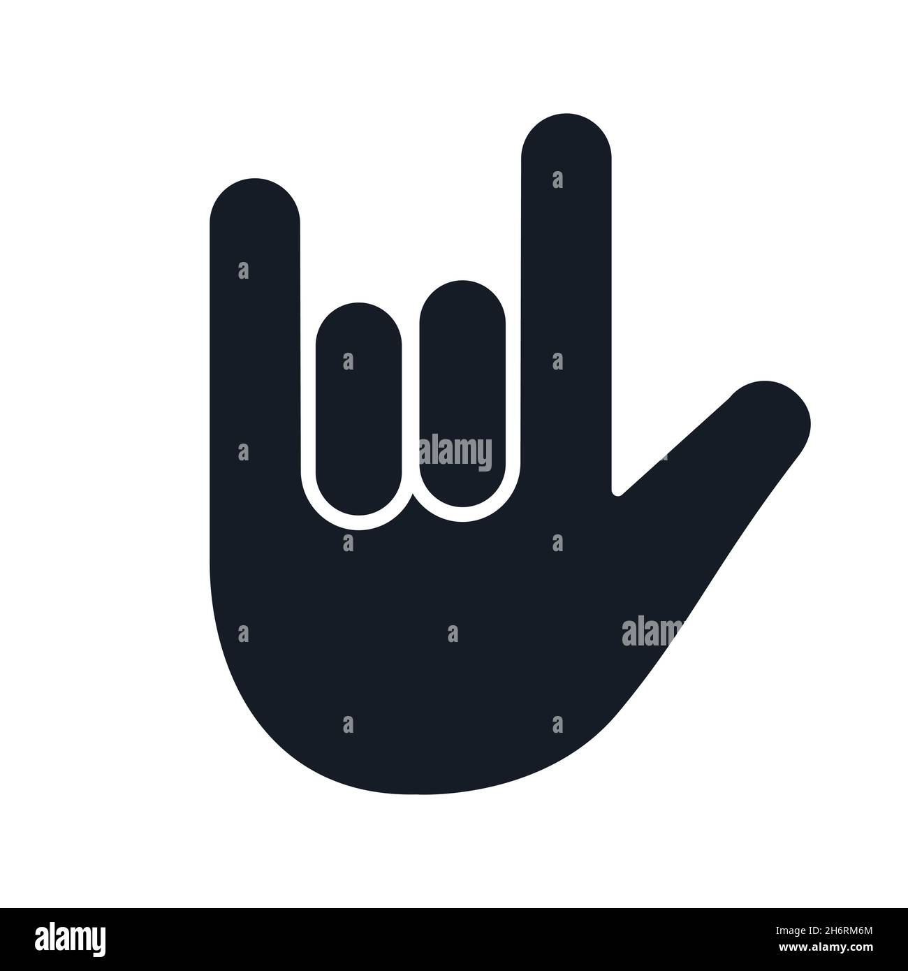 Hand symbol with i love you gesture icon vector illustration icon Stock Vector