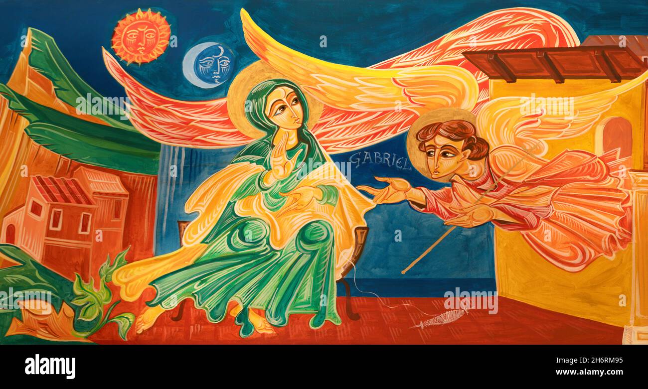 Annunciation art modern hi-res stock photography and images - Alamy