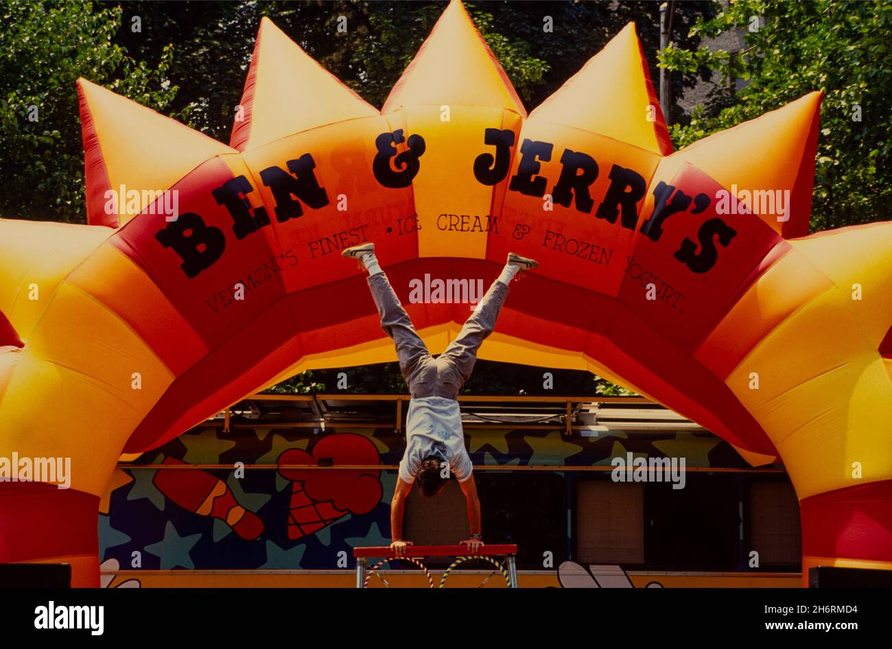 Ben & Jerry's ice cream balloon at Brooklyn public library celebration