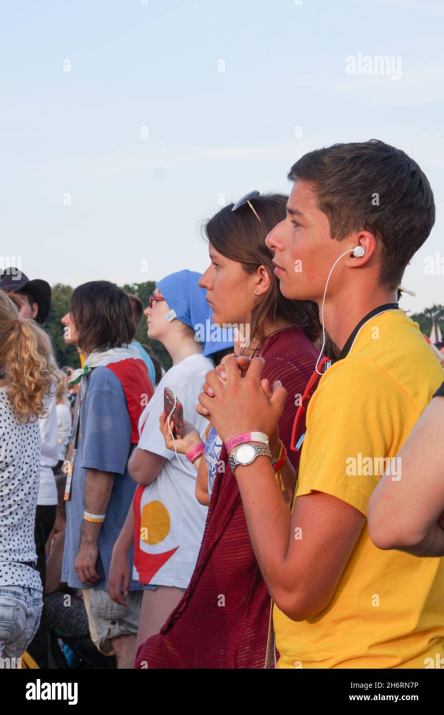 People on the WYD of 2016, Poland Stock Photo