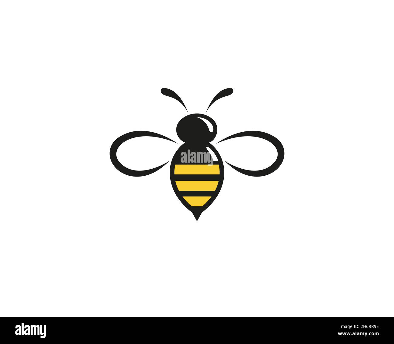 Creative Abstract Bumblebee Logo Design Vector Symbol Illustration Stock Vector