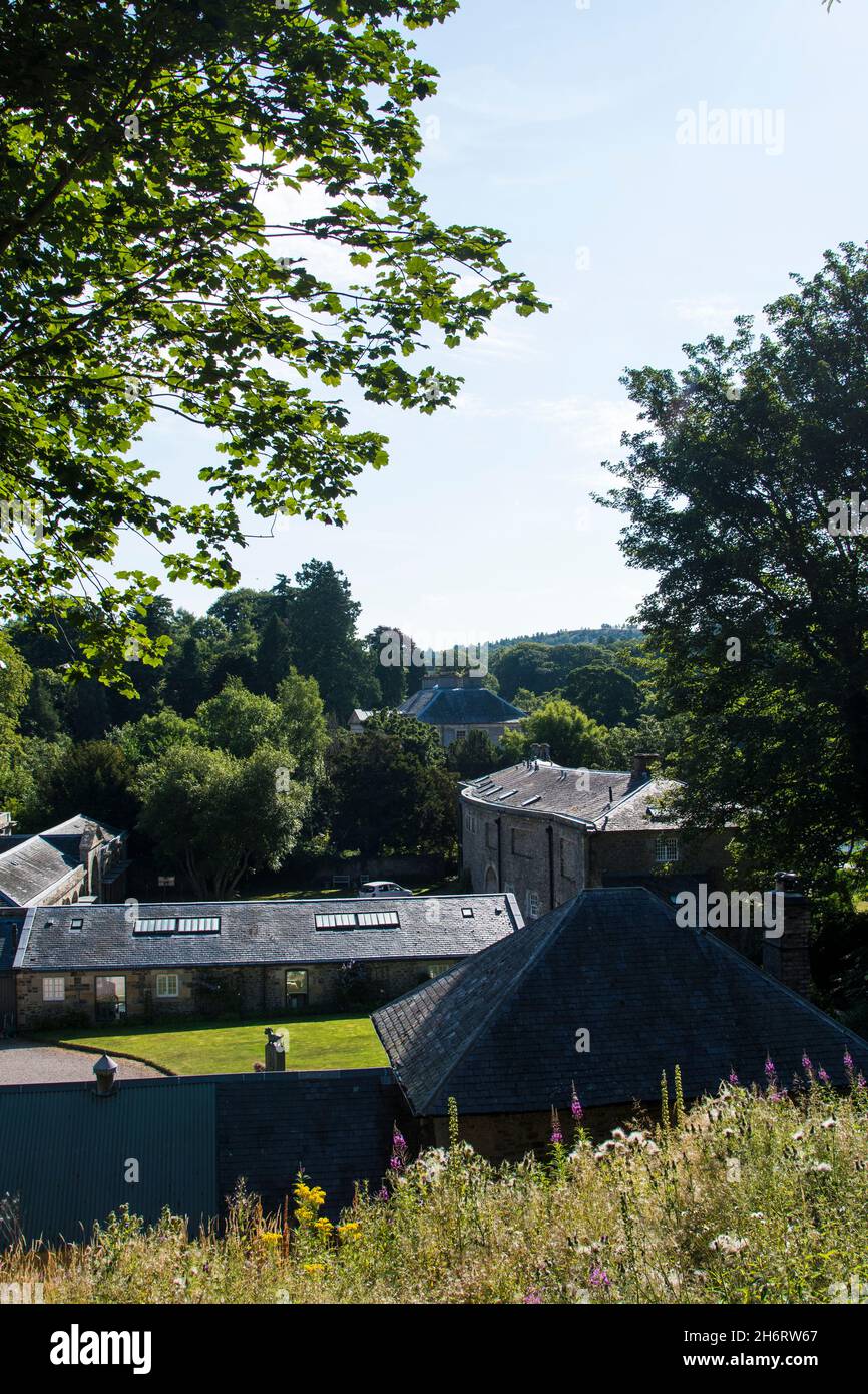 The outbuildings and stable block, the Haining, Selkirk Stock Photo Alamy