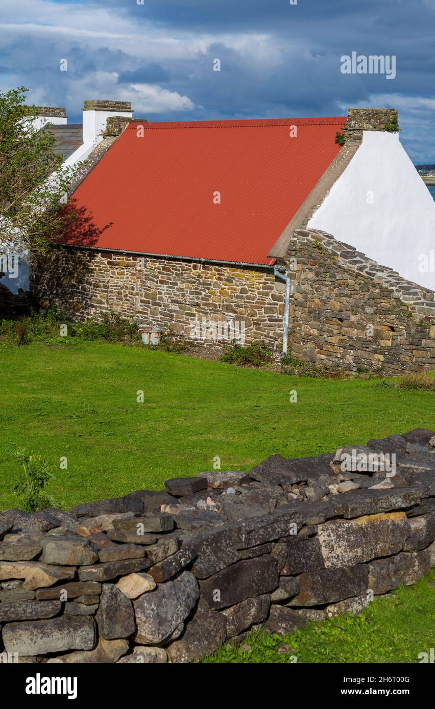 Houses on Scattery Island, County Clare, Ireland Stock Photo Alamy
