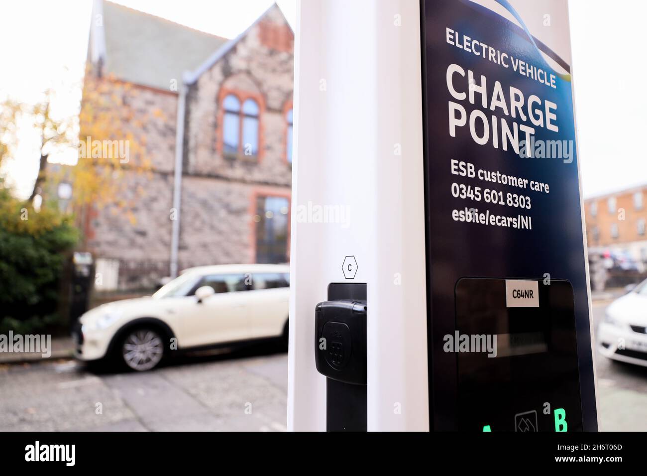 Electric car charging stations and points in Belfast, Northern Ireland